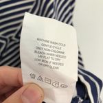 Jessica Simpson MATERNITY Navy Blue White Stripe Coral Zipper Sheath Dress Large Photo 7