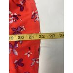 Kaileigh Faux Wrap Dress NWT Size M – Coral Red Floral Short Sleeve Photo 6