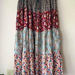 Sag Harbor  VINTAGE floral patchwork maxi skirt SIZE LARGE Photo 0