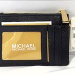 Michael Kors New  Leather Coin Purse Wallet Black Card Holder Photo 2