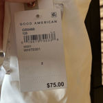 Good American Brand New Size 2 Plunge Neck Strapless Scuba Knit Bodysuit Photo 8