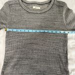 Madewell  Thermal Side Button Rib Marbled Long Sleeve Size Medium‎ Photo 7