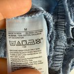 Gap Top Lace Trim Puff Sleeve Light Wash Denim Size M Boho Cottagecore Photo 8