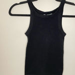 ZARA  Ribbed Halter Tank Top, Black, Size S, EUC Photo 0