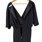 Trina Turk Black High Valley Jumpsuit Tie-Waist Pockets Short Sleeves, Size 4 Photo 13