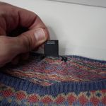 American Living 90s Vibrant Knit‎ Granny Sweater Nordic Aztec Geometric Boho Cabin Cottage Fun M Photo 3