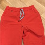 FIGS  set Bright‎ Coral Jogger pants and top XS women’s Photo 3