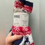 Top it Off 3 pack of fuzzy socks Red Photo 5