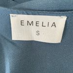 Emelia‎ Women Jacket S Blue Waterfall Open Front Draped Cardigan Capsule Office Photo 1