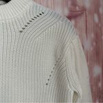 English Factory  Ivory Puff Sleeve Crewneck Sweater Size XS Photo 6