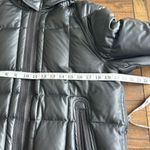 Emporio Armani Jeans Womens Black Hooded Duck Down Puffer Coat Jacket Size Large Photo 3