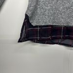 U.S. Polo Assn. Womens Heather Gray Sweater with Stripe Hem  - Size  Medium Photo 3