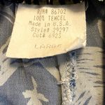 Vintage Cynthia Max Relax Pants Wide Leg USA Elastic Waist Floral Blue Large Photo 2