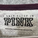 Victoria's Secret  PINK Shirt Small Thermal Henley Fair‎ Isle Dog Pajama Top Photo 3