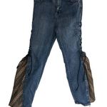 PacSun Retro Style Flare Leg Jeans High Rise Lace Up Jeggings 29 Photo 0