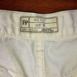 Free People White Denim Shorts Gold Embroidery Womens Size 26 Small Cutoff FP Photo 8