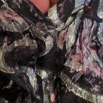 Love Shack Fancy Erica Sheer Metallic blouse Photo 6