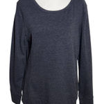 Jillian Micheals Long Sleeve Gray Sporty Knit Top Size Large Gray Athletic Top Photo 0