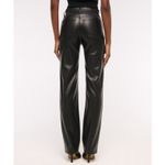 Abercrombie & Fitch A&F 90s Straight Leg  Ultra Hi Rise Faux Leather Pants Black 31/12 Moto Edgy Y2K Photo 12