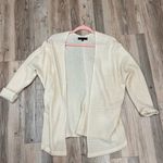 Be cool  Boutique cream off white cardigan sweater size small/medium Photo 2