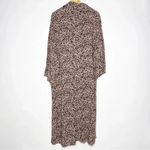 Free People DARIA MAXI SHIRT DRESS DUSTER JACKET LEOPARD ANIMAL PRINT Size Med Photo 7