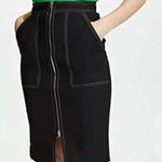 Diane Von Furstenberg  Black Pencil Skirt with Front Zipper Photo 0