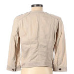 White House | Black Market Linen Blend Tan Full Zip Rose Gold Jacket Size 0 WHBM Photo 3