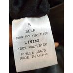 Hommage Women Solid Black Polyurethane Pull On A-Line Knee Length Skirt Size S Photo 5