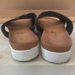 Seven7  Sandal Womens 7 Black Jade Cross Strap Slide Slip On Flip Flops Casual Photo 2