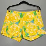 Lilly Pulitzer  Deenie Sunglow Floral Yellow First Impression Shorts Women’s 4 Photo 0