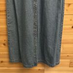 Vintage Casablanca Size Medium Denim Button Front Collared Sleeveless Maxi Dress Blue Photo 3