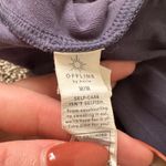 Aerie  Offline slate blue short sleeve cropped top size M Photo 4