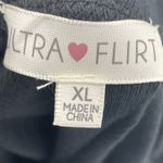 Ultra Flirt  Juniors Ribbed Halter Tank Top in Black Size XL NWT Photo 6