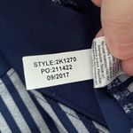 Vineyard Vines  Navy Striped Performance Half Zip Photo 4