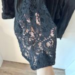 Koche Collective Black Asymmetrical Lace Dress Size L Photo 5
