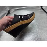 Donald J Pliner Womens Corali Wedge Sandals Black Shoes Made in Spain 9.5M Size 9.5 Photo 6