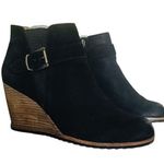 Caslon  black Addison‎ Lea wedge leather booties size 8 Photo 0