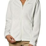 Columbia White Fleece Jacket Photo 0