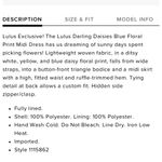 Lulus Lulu’s Darling Daisy Floral Midi Dress Sundress Blue White Large Nwt Photo 10