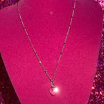 Crystal Heart Shine Bead Necklace Sterling Silver 925 Photo 8