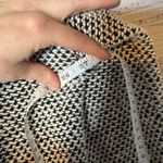 Marine layer  Women's Birdseye Collared Cardigan-Black/White Contrast Med Photo 5