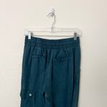 Sweaty Betty [] Teal Stargazer Blue Cargo Jogger Pants Cupro Comfortable Size XS Photo 5