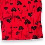 Disneys Tinker Bell Womens Pajama Lounge Pants Capris Red Black Heart Print 2X Photo 3