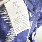 La Blanca  Blue White Tie Dye Embroidered Crochet Lace Mini Dress/Swim Cover Up S Photo 11