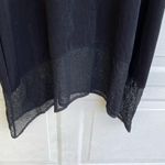 Chico's  Travelers Womens Dress Maxi Long Black Stretch Sleeveless Mesh Hem Small Photo 6