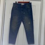 Wildfox Paint Splatter Distressed Baggy Crop Jeans in Da Vinci wash, NWT Photo 3