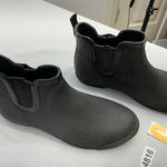 Womans Cougar Pull On Ankle Rain Boots 11 Black Rubber Stretch Photo 0