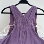 Eddie Bauer Vintage Overall Dress Large Petite Purple Corduroy Cargo Jumper Photo 5