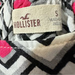 Hollister  women's size small black, white and pink shorts, looks like skirt Photo 3