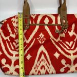 Stella & Dot  Red Print Fabric Shoulder Bag Photo 4